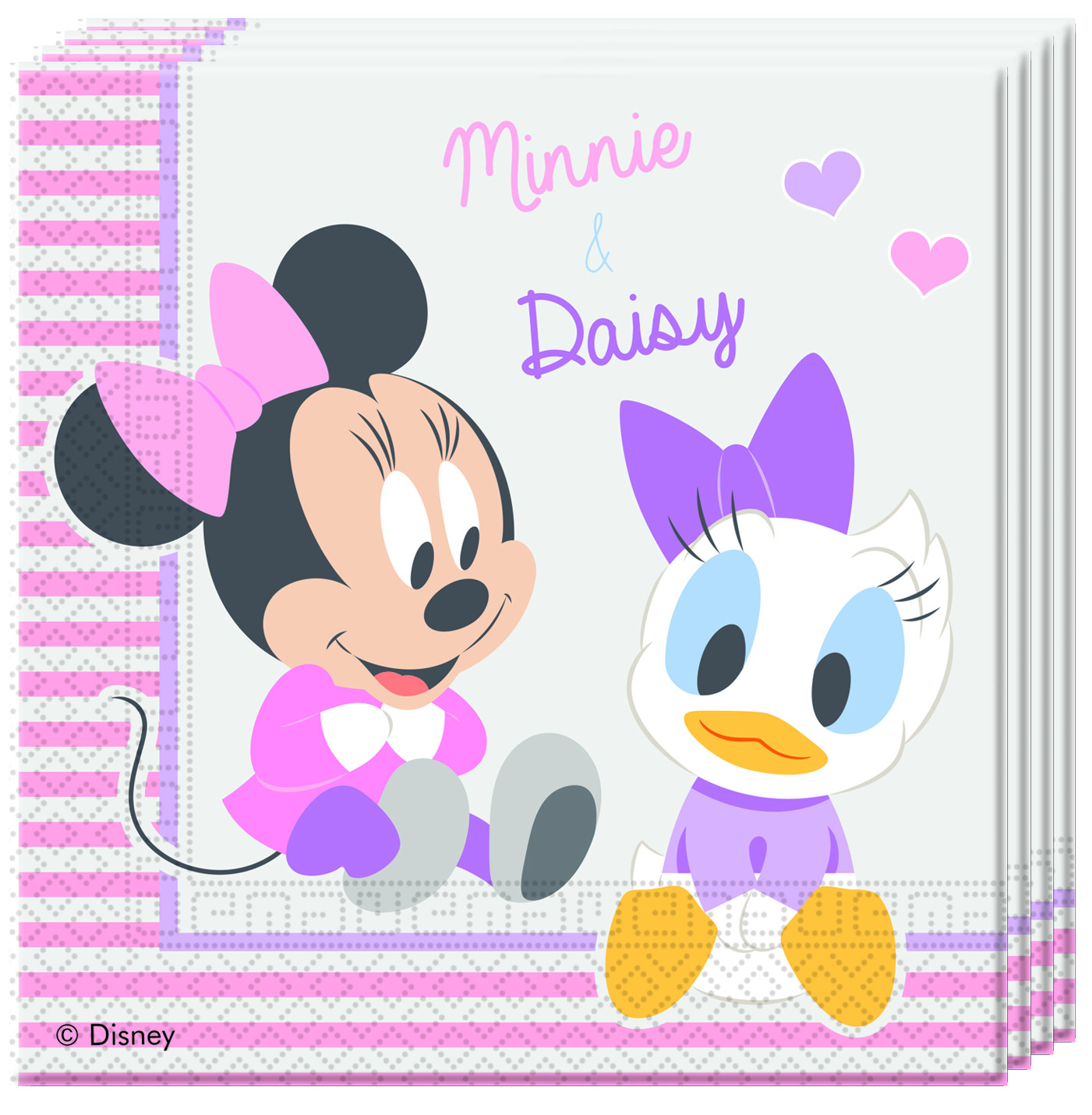 Serviettes Anniversaire Minnie Daisy Baby A Prix Fou