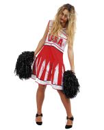 Costume adulte pom pom girl zombie - taille unique