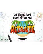 Tablier + stylo "Retraite"