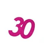 autocollant anniversaire 30 ans fuchsia