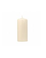 6 bougies pilier mat - couleur crème - 15 x 6 cm