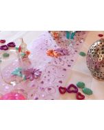 Chemin de table organza - Motif coeur