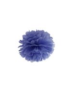 Pompon bleu marine - 25 cm