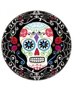 10 Assiettes Dia de los muertos Halloween