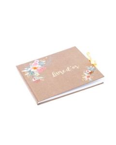 Livre D'or Kraft Fleurs