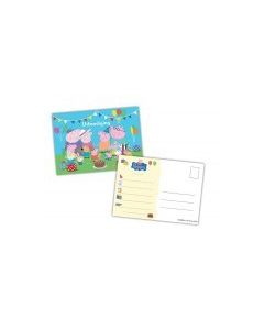 8 Cartes d'invitation Peppa Pig