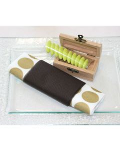 Deco table ruban chocolat