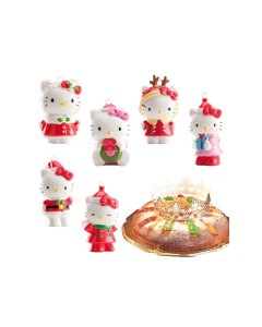 6 Figurines galette des rois Hello Kitty