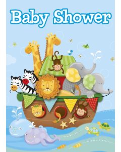 8 Invitations baby shower arche de Noé 