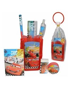 Set scolaire pot à crayons Cars