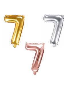 Ballon chiffre 7 - 86 cm - couleur au choix