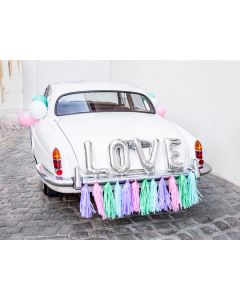 Kit Déco Voiture Mariage Love multicolore