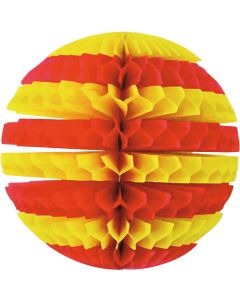 Boule deco jaune et rouge