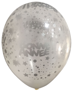 6 Ballons "Bonne année" pas cher