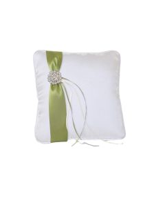 Coussin alliance ruban vert