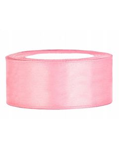 Ruban satin 25 mm - rose