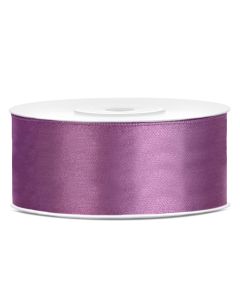 Ruban satin mauve – 25 mm x 25m