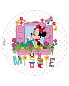 Disque chocolat à gâteau Minnie