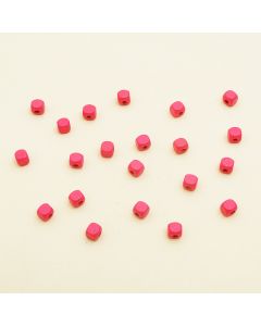 Cubes en bois - fuchsia