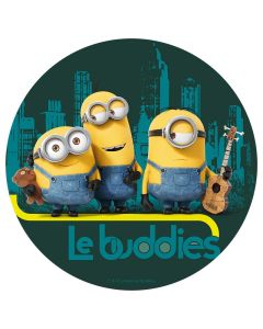 Décoration gâteau Minions en sucre