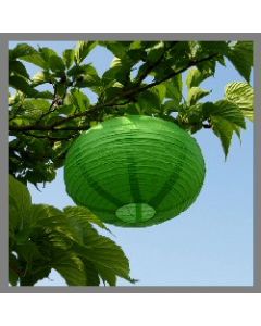 Lampion ovale - Vert