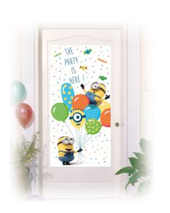 Décoration de porte Minions party