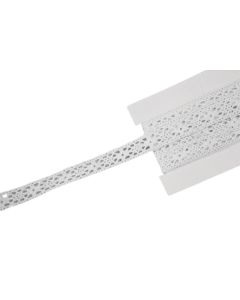 Ruban dentelle blanc 1,2 cm