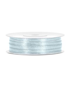 Ruban satin 3 mm - bleu brume clair