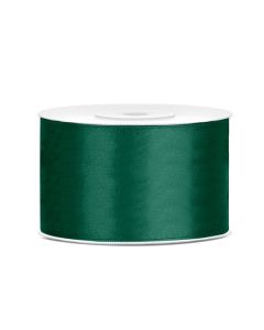 Ruban satin 38 mm - vert bouteille